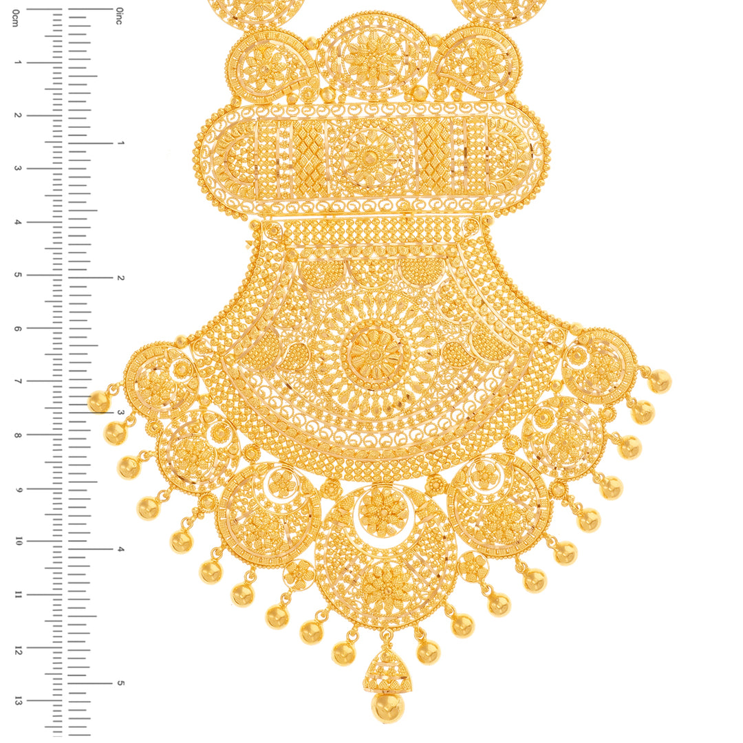 Delightful Patta Haaram in 22K Gold