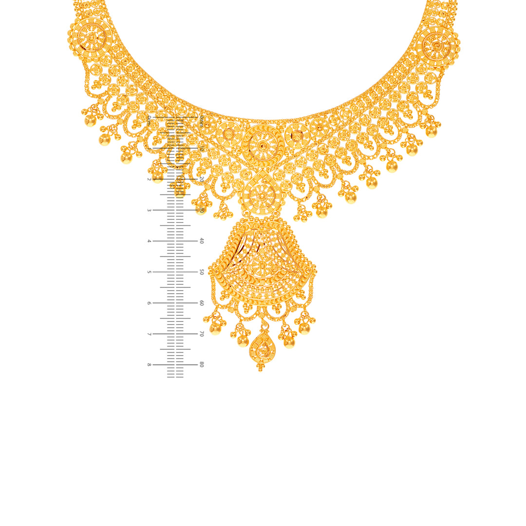 Gorgeous Necklace Set in 22K Gold