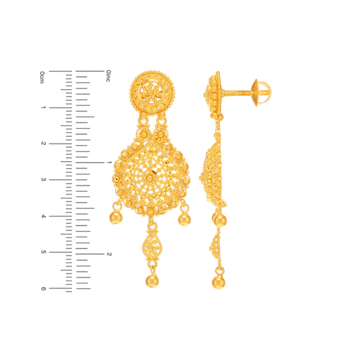 Precious Necklace Set in 22K Gold