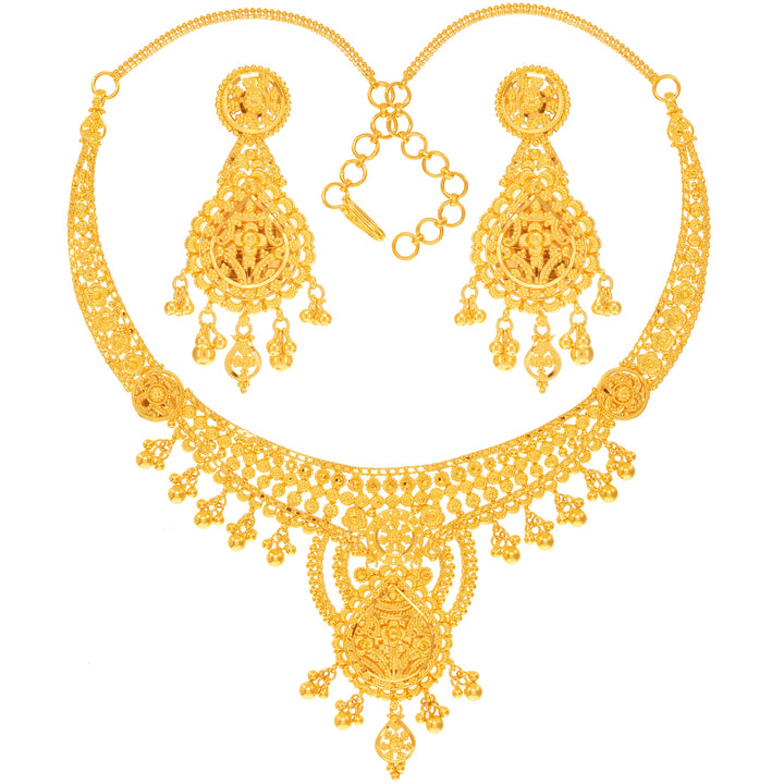 Enchanting Necklace Set in 22K Gold