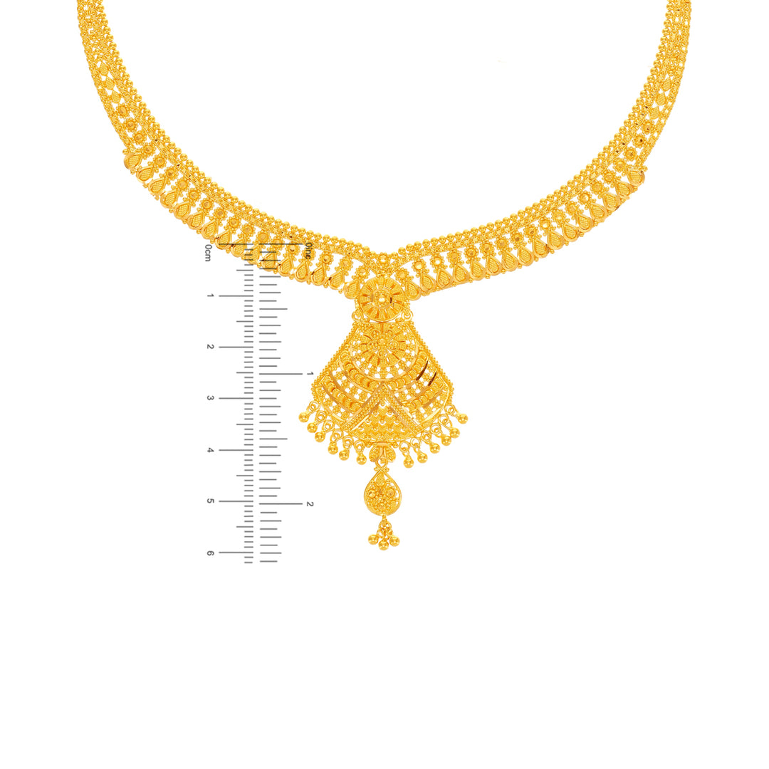 Fascinating Necklace Set in 22K Gold