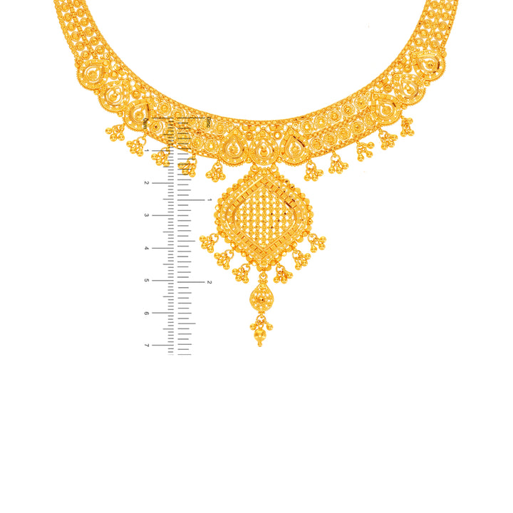 Attractive Necklace Set in 22K Gold
