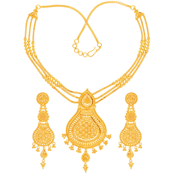 Endearing Necklace Set in 22K Gold