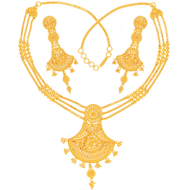 Endearing Necklace Set in 22K Gold