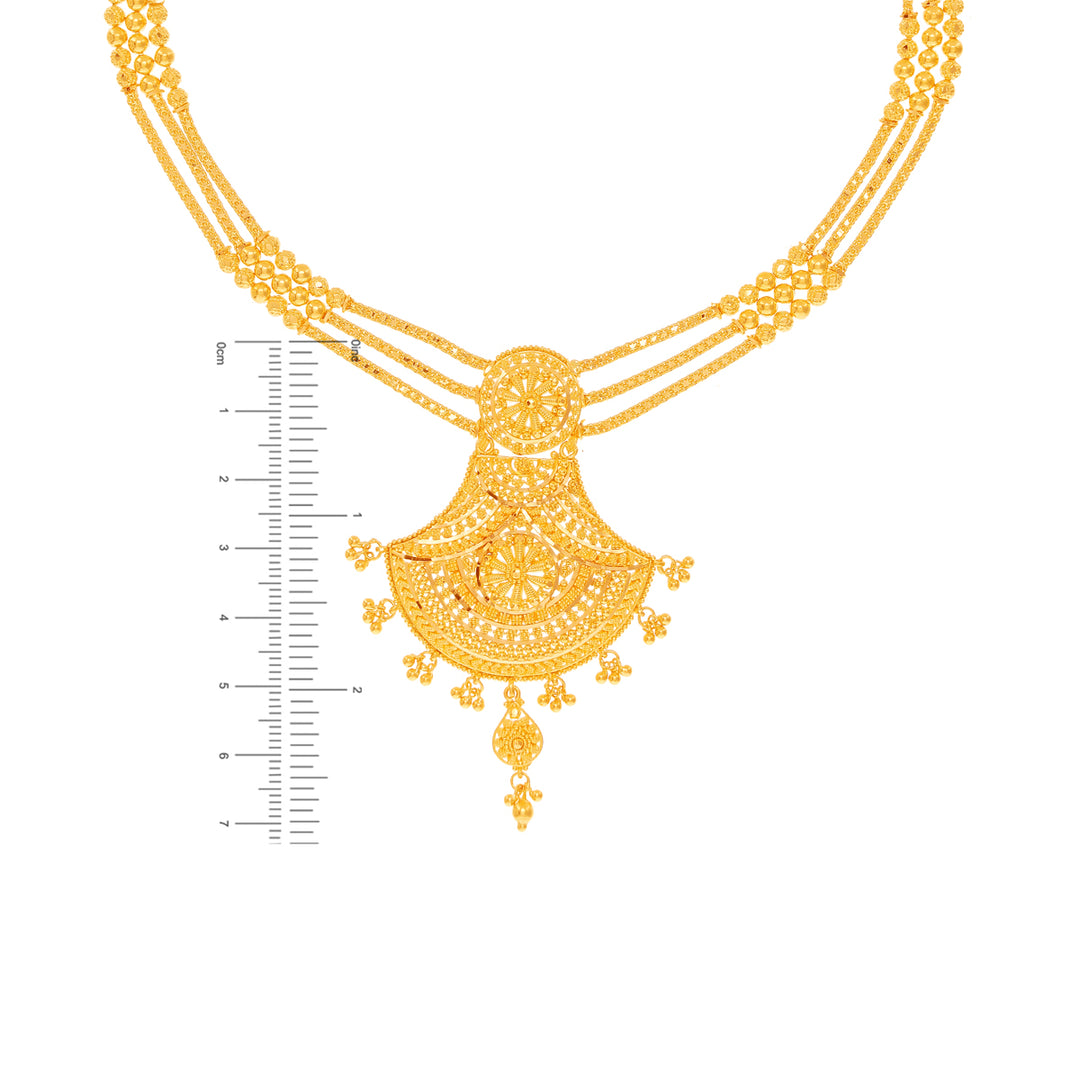 Endearing Necklace Set in 22K Gold