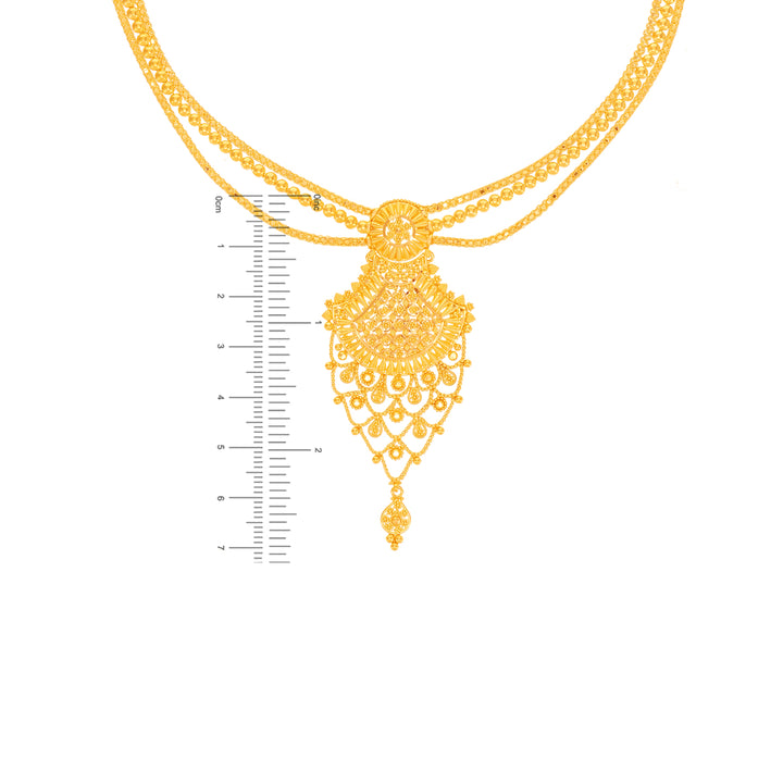 Attractive Necklace Set in 22K Gold