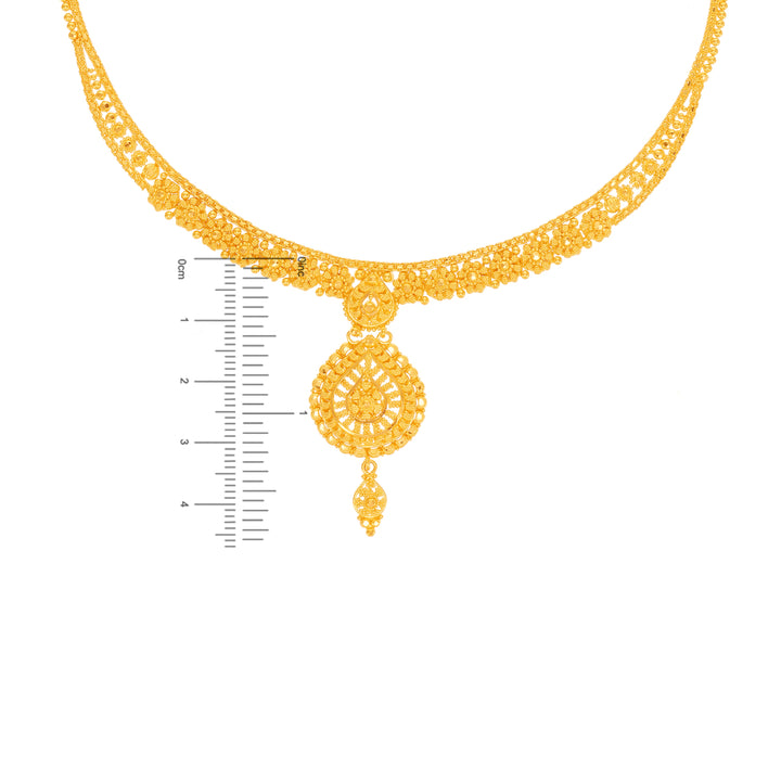 Opulent Necklace Set in 22K Gold