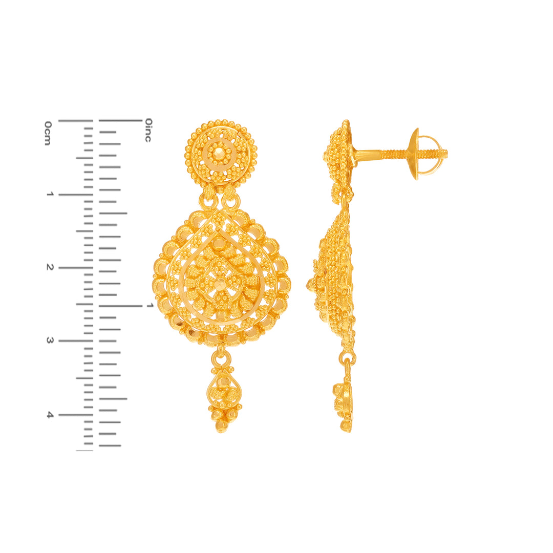 Delightful Necklace Set in 22K Gold