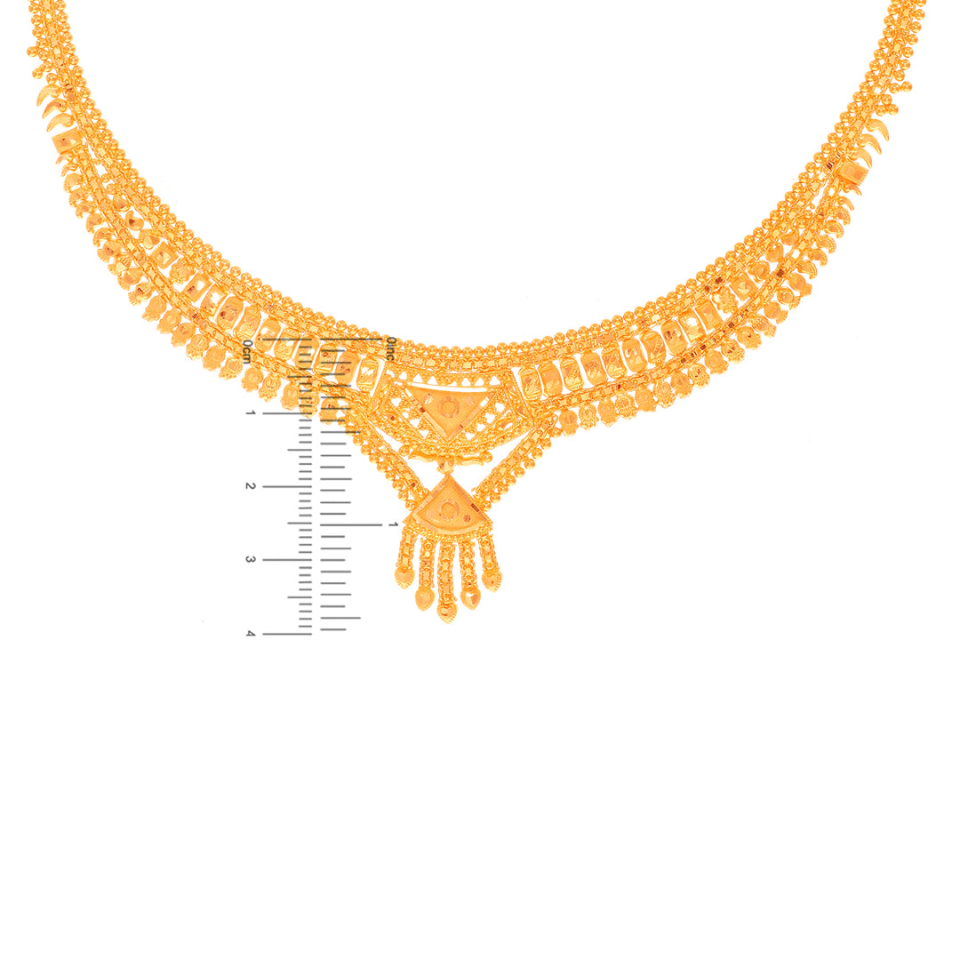 Opulent Necklace Set in 22K Gold