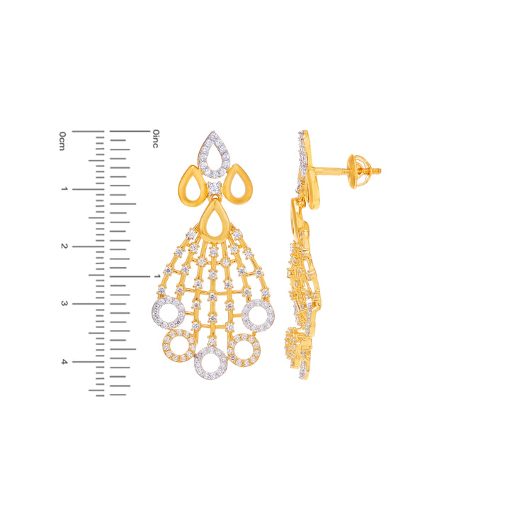 Intriguing Two tone Choker Set STN in 22K Gold