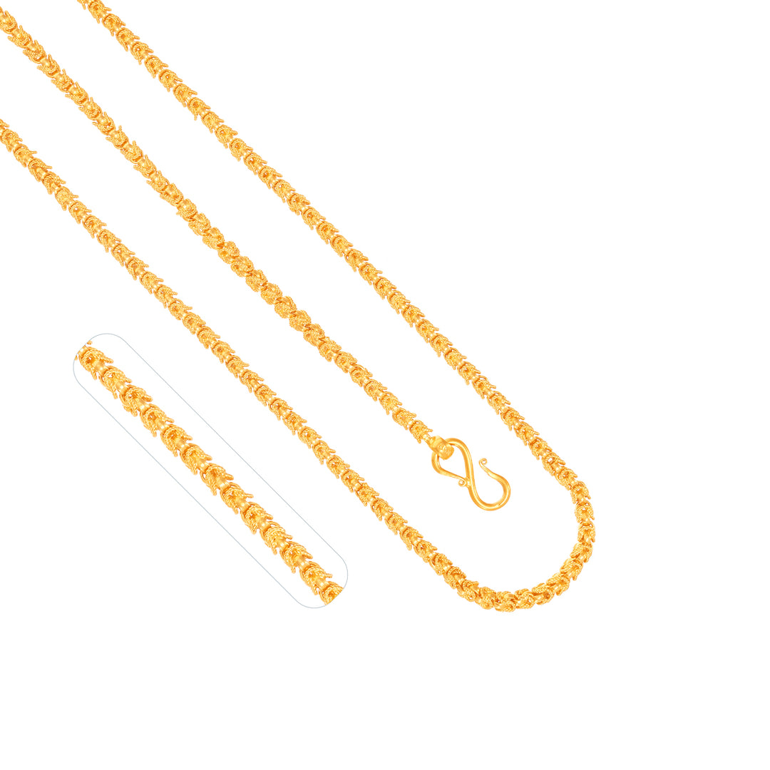 Fancy 28" Chain in 22K Gold