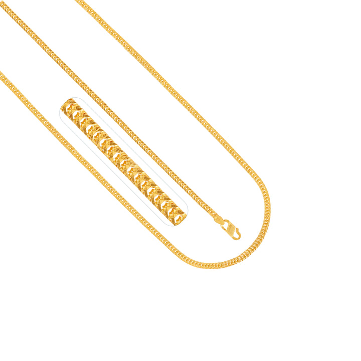 Fox 24" Chain in 21K Gold