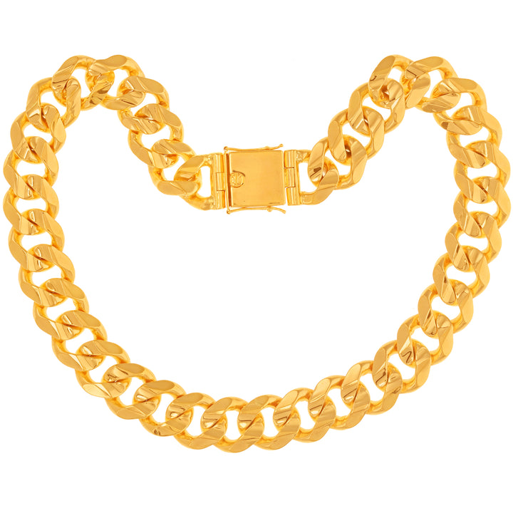 Cuban Link 24" Chain in 22K Gold