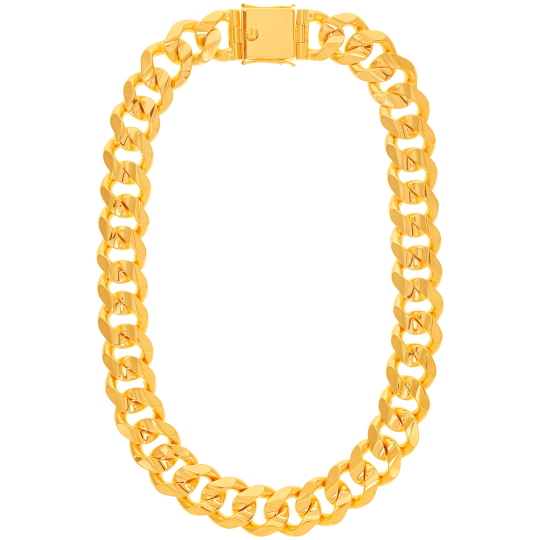 Cuban Link 24" Chain in 22K Gold