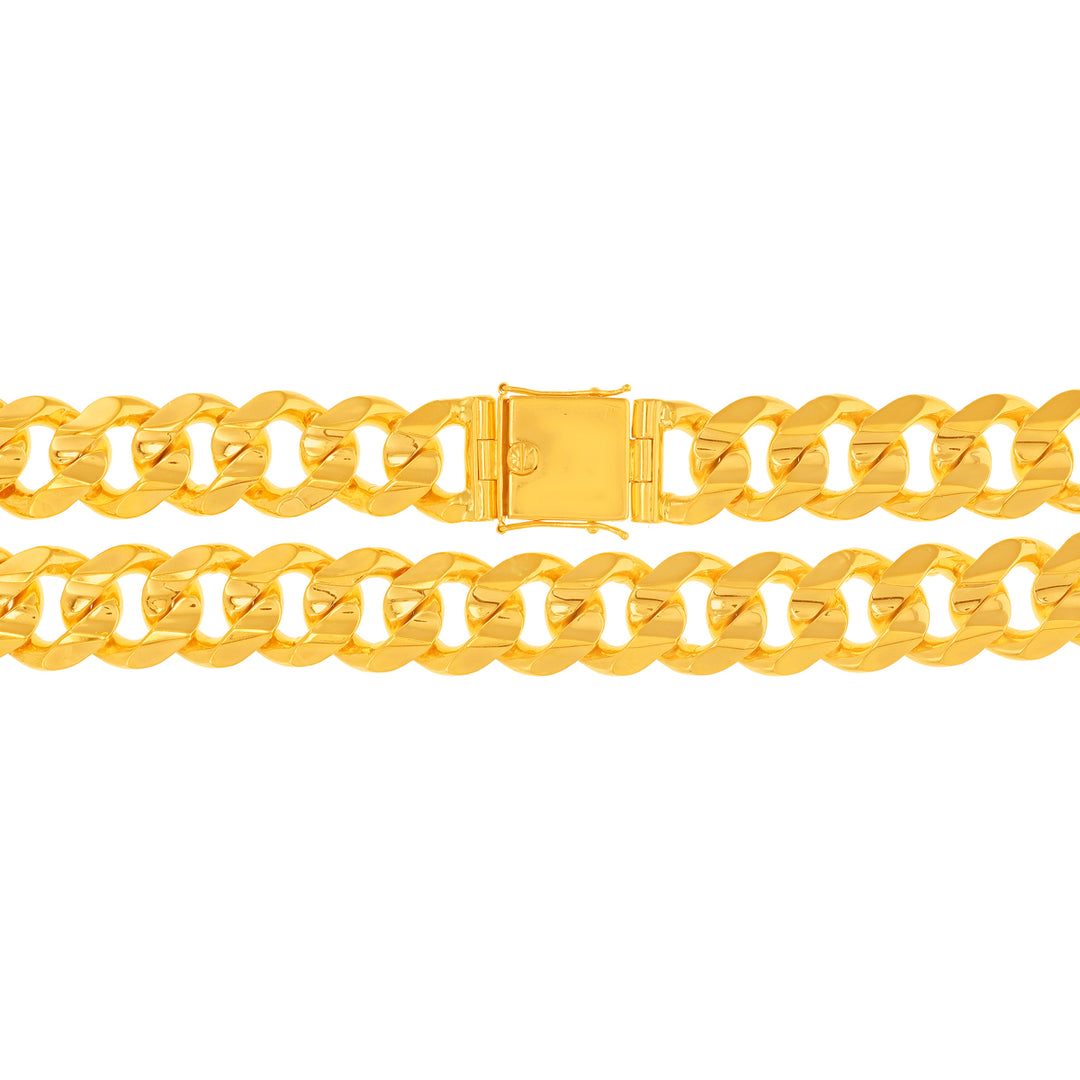 Cuban Link 24" Chain in 22K Gold
