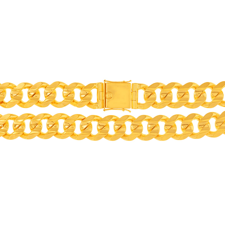 Cuban Link 24" Chain in 22K Gold
