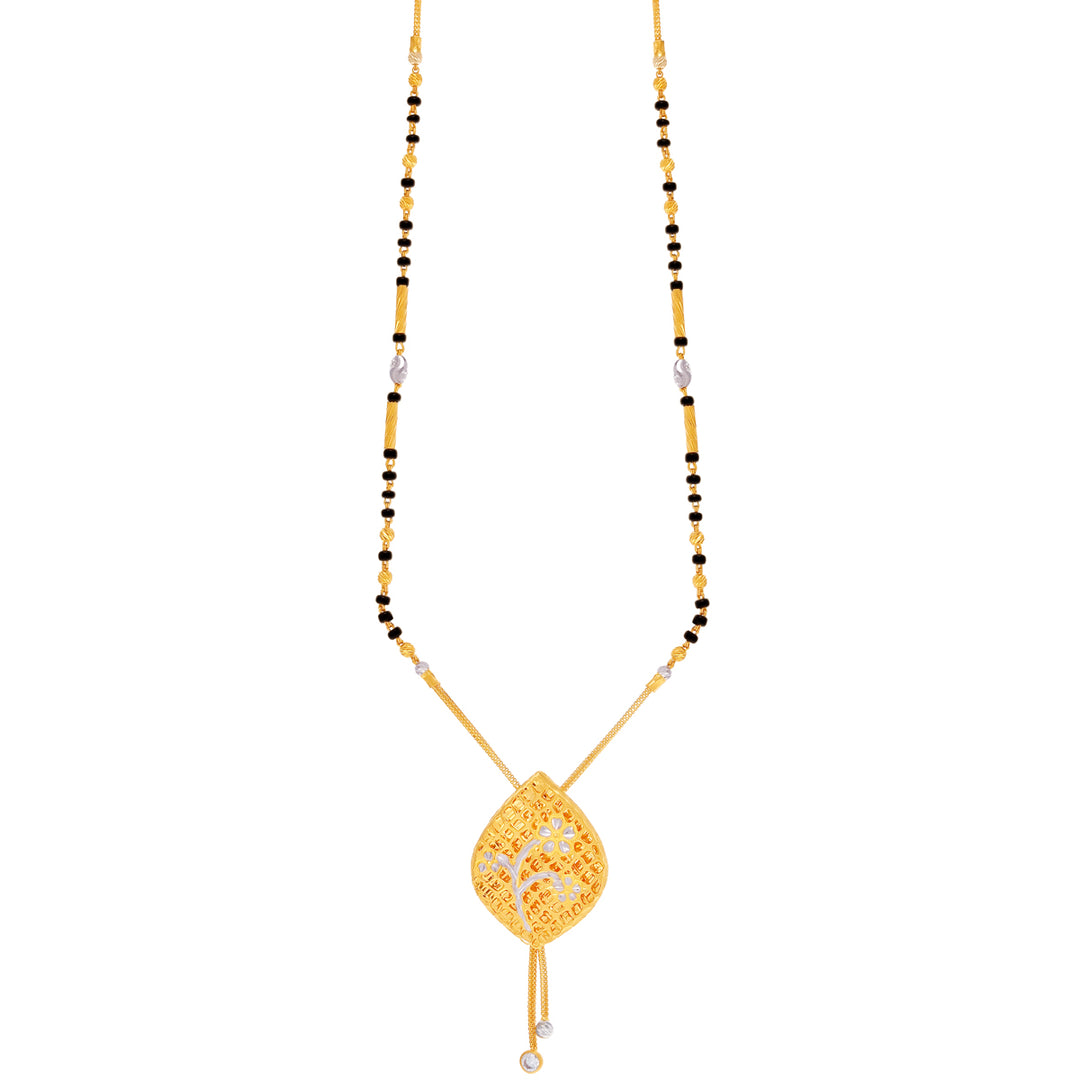 Lovely Two tone Mangalsutra in 22K Gold