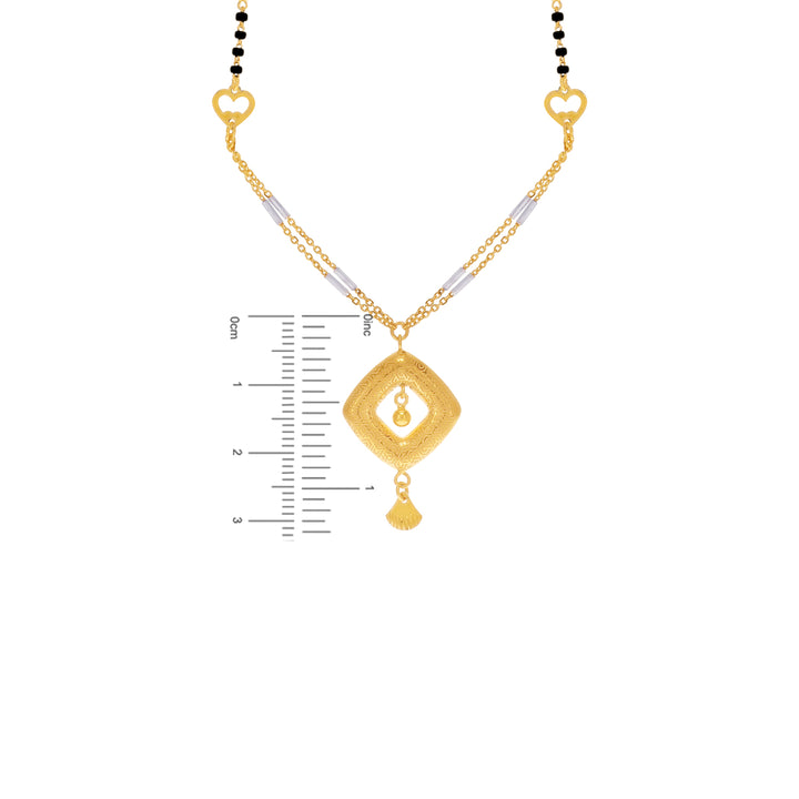 Alluring Two tone Mangalsutra in 22K Gold
