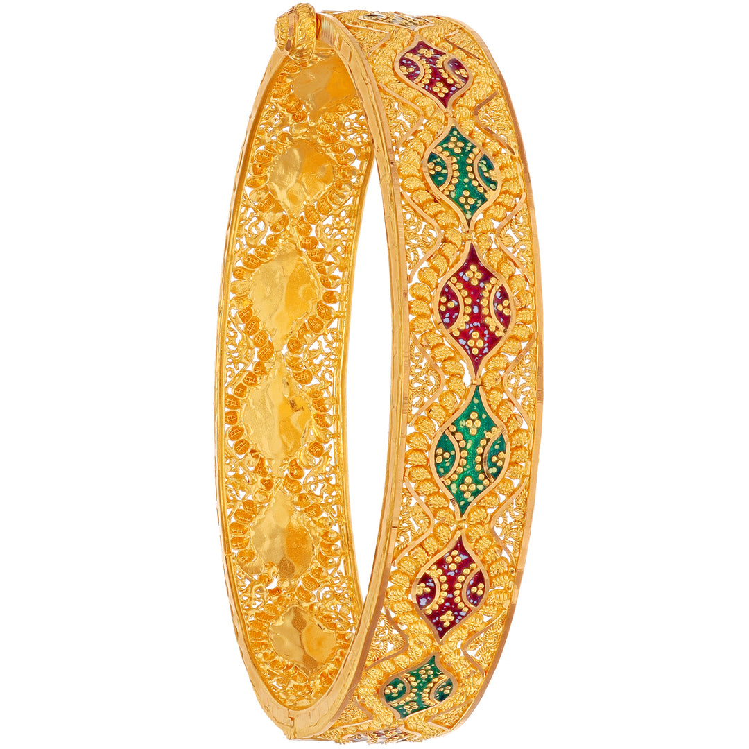 2.4 Size Openable Set Of 2pcs Kara in 22K Gold