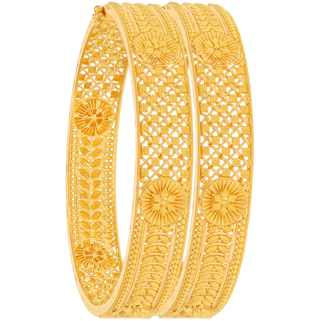 Enchanting 2pcs Kara in 22K Gold