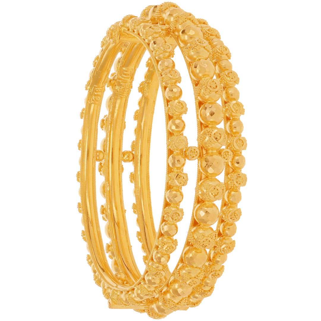 Fascinating Pipe Kara in 22K Gold