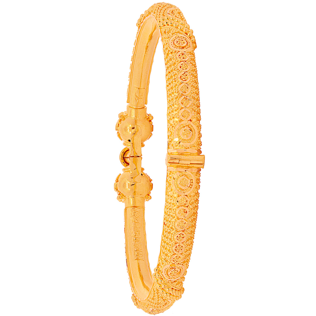 Delightful Pipe Openable 2pcs Kara in 22K Gold