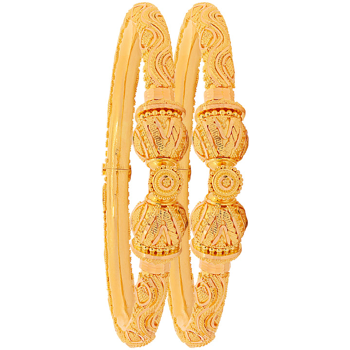 Enchanting Pipe Openable 2pcs Kara in 22K Gold