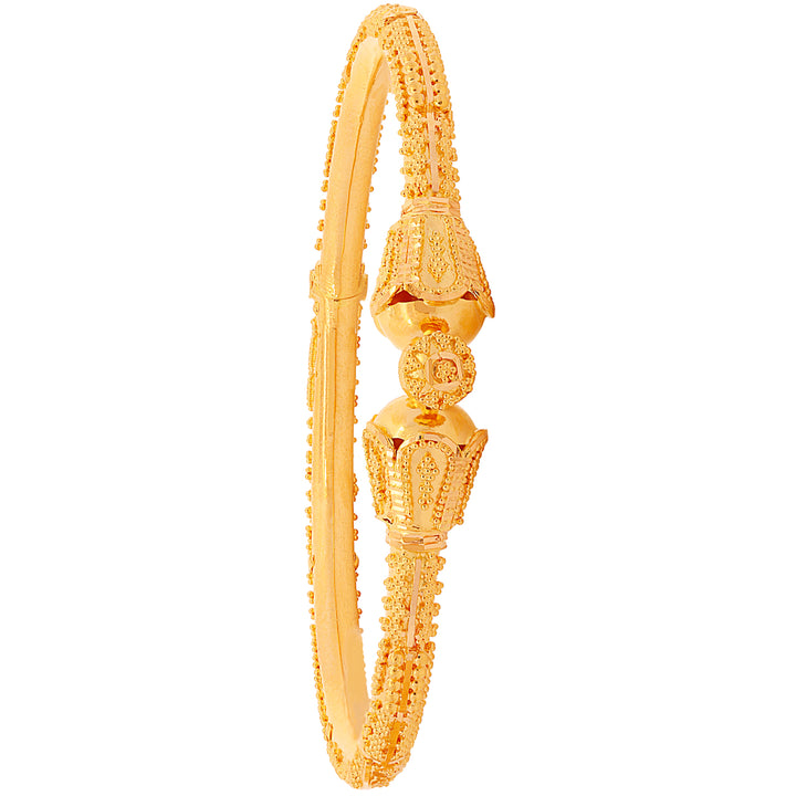 Attractive Pipe Openable 2pcs Kara in 22K Gold