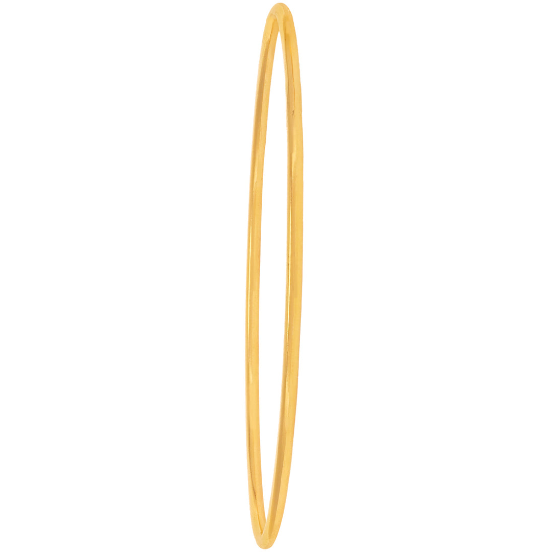 2.10 Size Thin Set Of 6pcs Bangles in 22K Gold