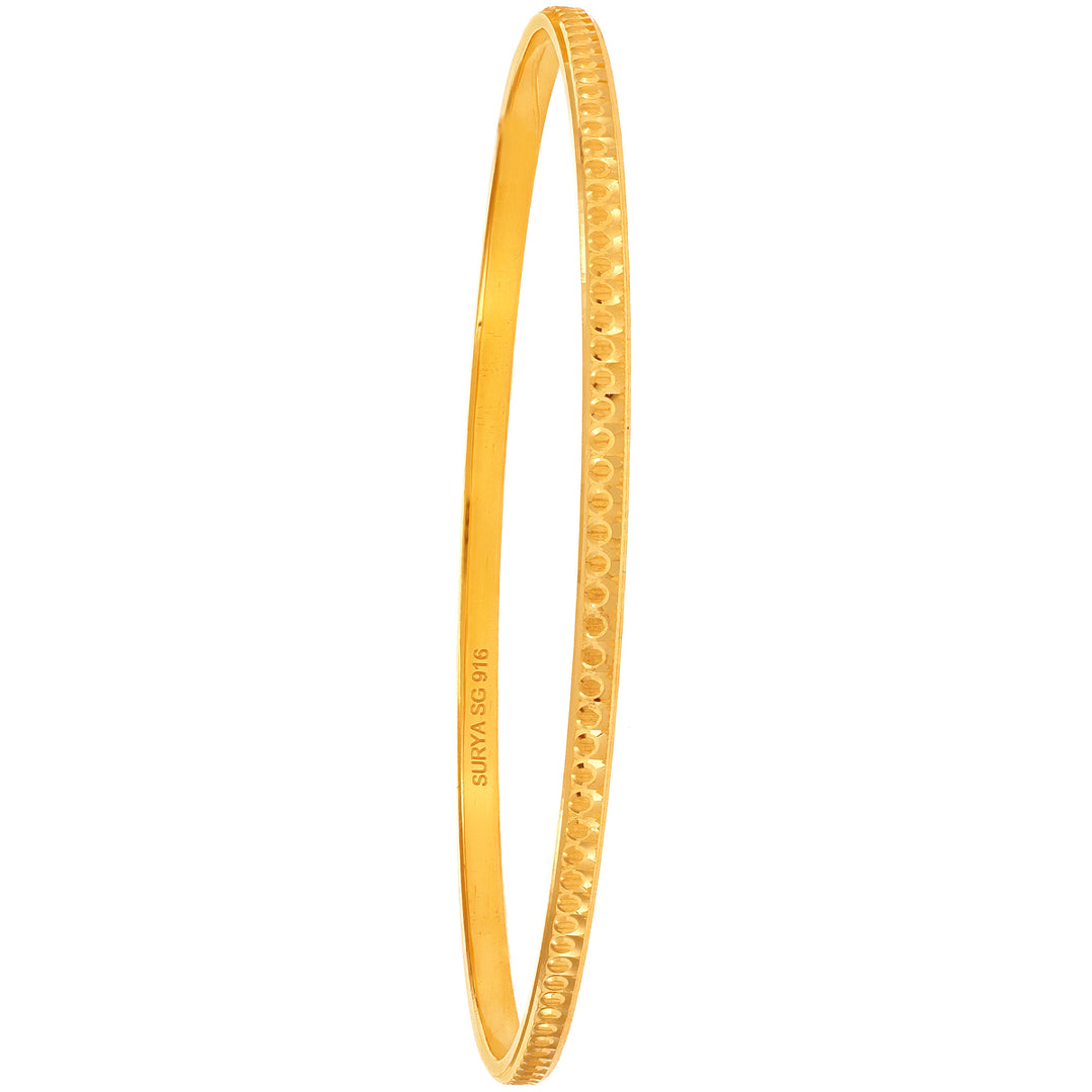 2.4 Size Set Of 6pcs Bangles in 22K Gold