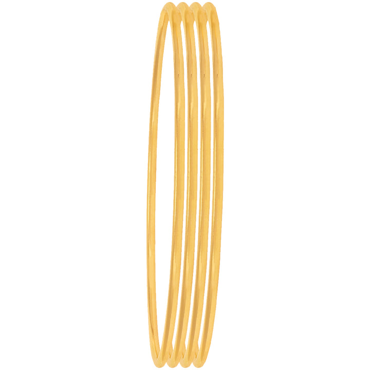 2.8 Size Set Of 4pcs Bangles in 22K Gold