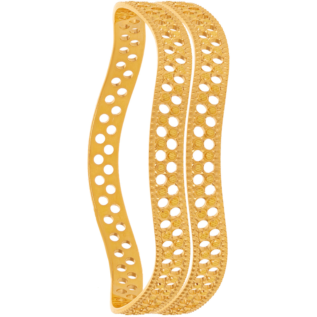 2.4 Size 2pcs Bangle in 22K Gold