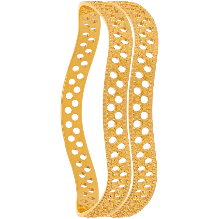 2.4 Size 2pcs Bangle in 22K Gold
