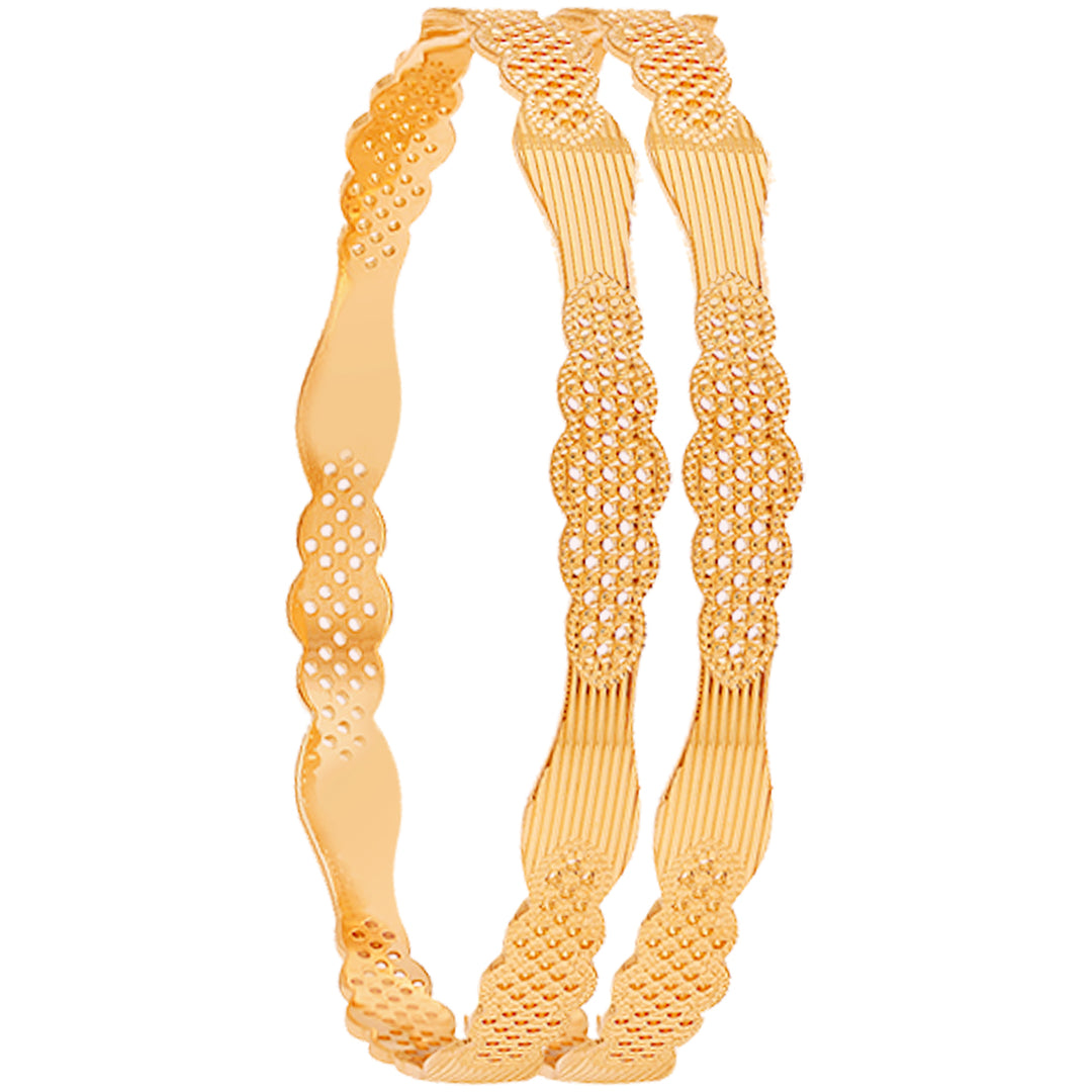 2.5 Size 2pcs Bangle in 22K Gold