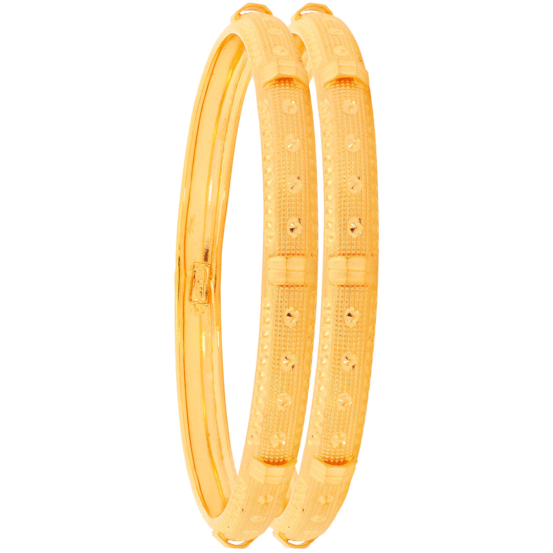 2.4 Size 2pcs Bangle in 22K Gold