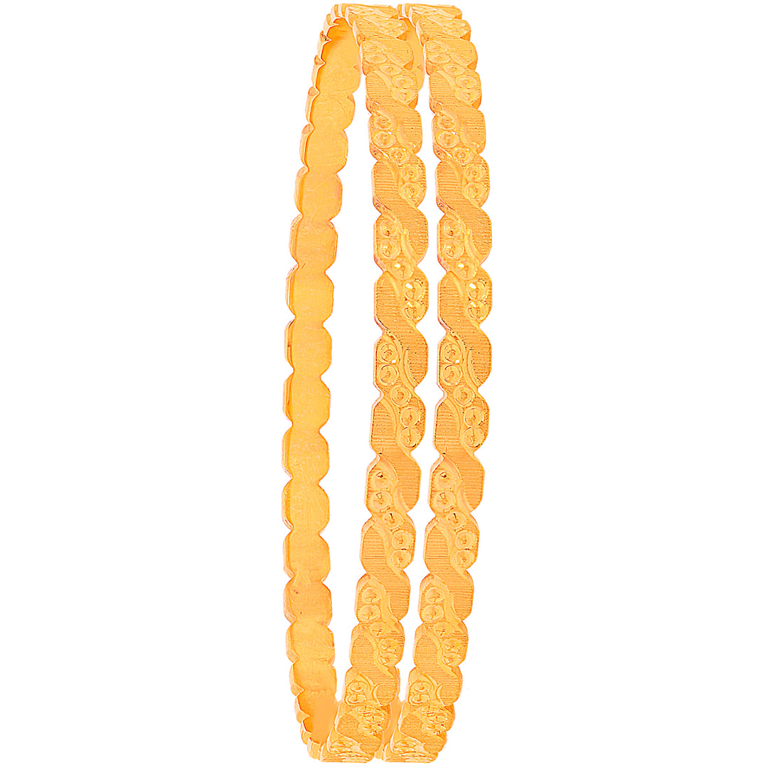 2.5 Size 2pcs Bangle in 22K Gold