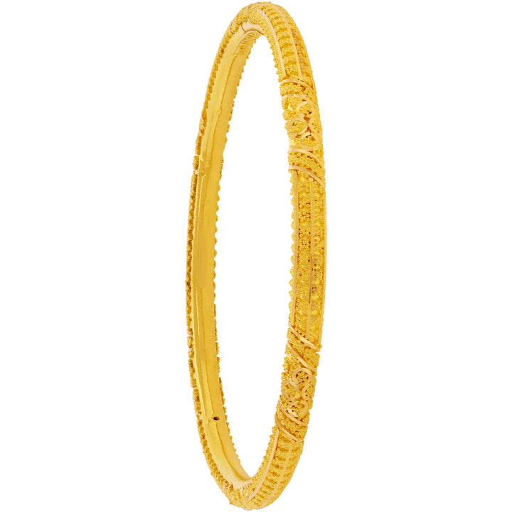 2.9 Size Set of 4pcs Pipe Bangles with in 22K Gold