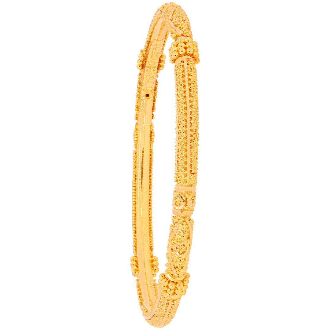 2.2 Size Pipe Set of 6pcs Bangles in 22K Gold