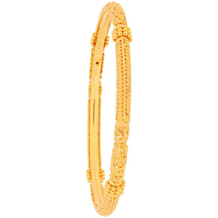 2.2 Size Pipe Set of 6pcs Bangles in 22K Gold