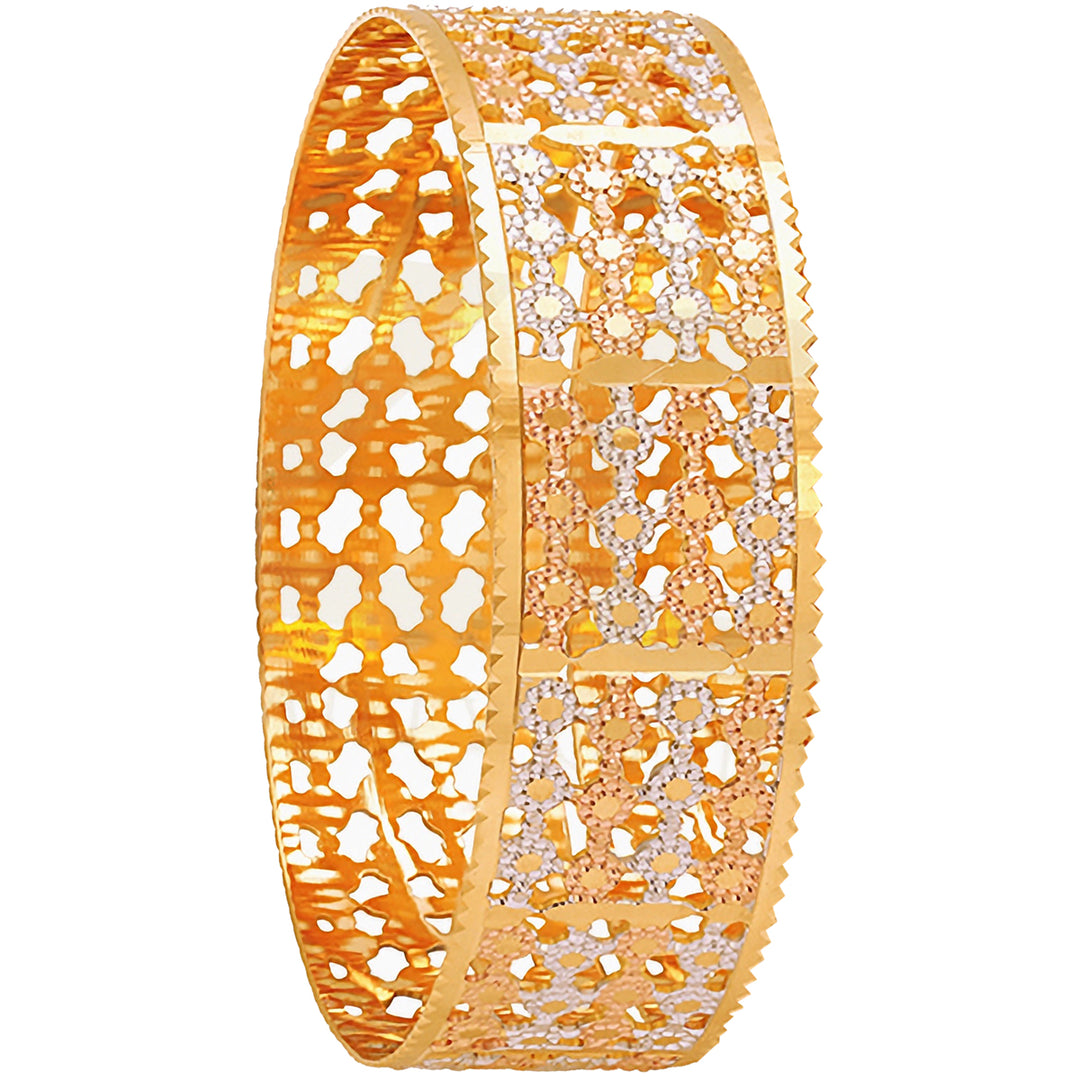 2.10 Size Three tone Kara in 22K Gold