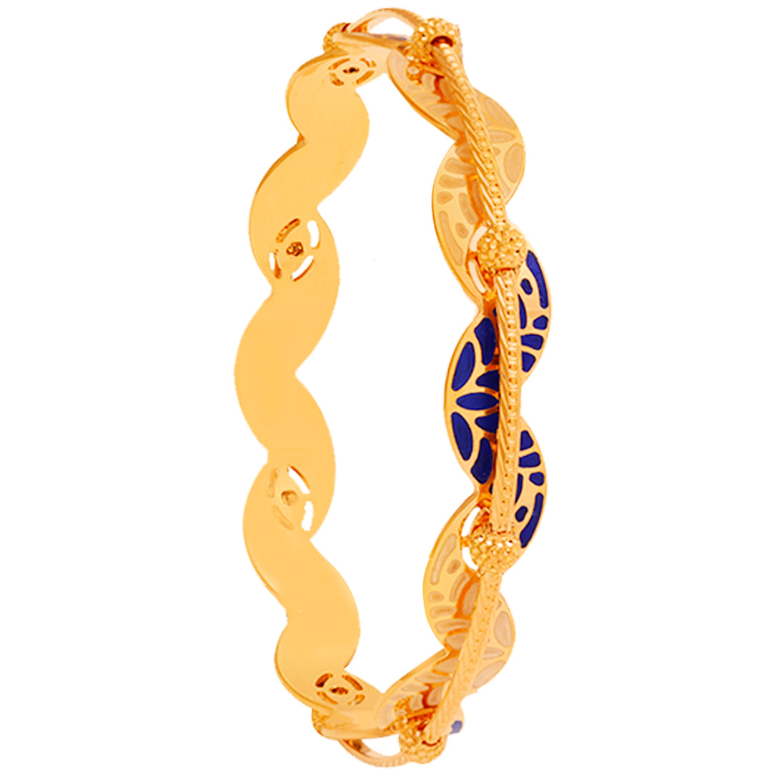 2.9 Size Minakari 2pcs Bangle in 22K Gold