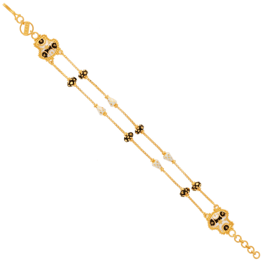 Endearing Minakari Bracelet in 22K Gold