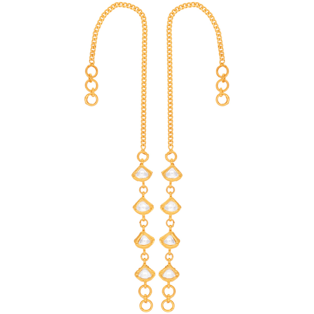 Artistic Antique Sahara With Kundan & Gemstones in 22K Gold