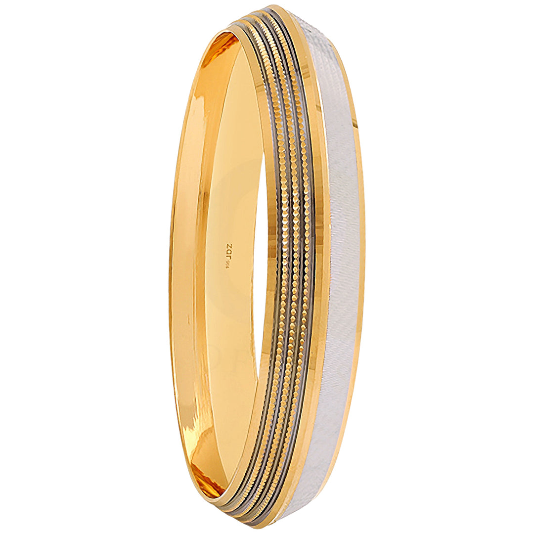 2.15 Size Two tone Sardar Kara in 22K Gold