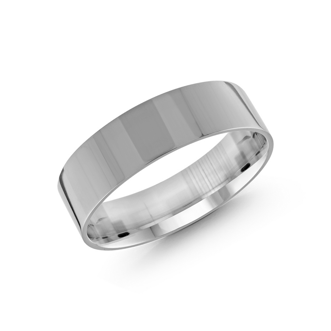 10.5 Size Band in 18K White Gold