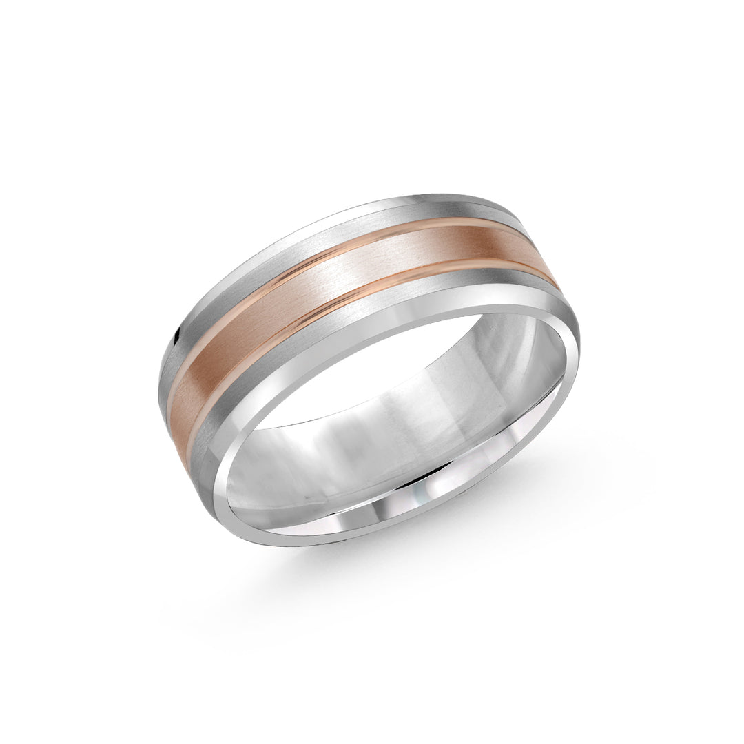 7.5 Size Two tone Malo Band in 18K White Gold