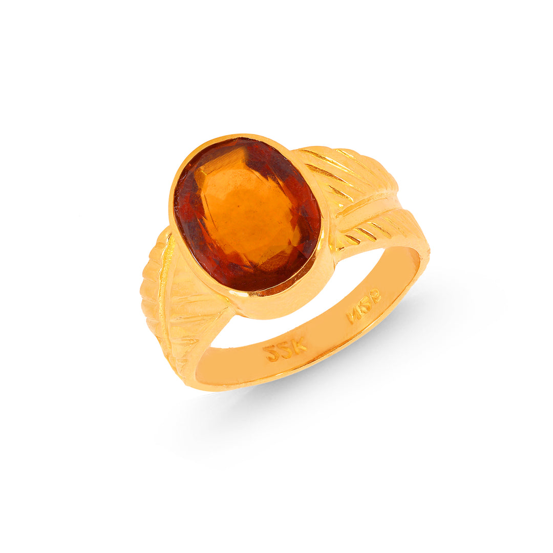 7Ct Astrological Ring With Gomed in 22K Gold