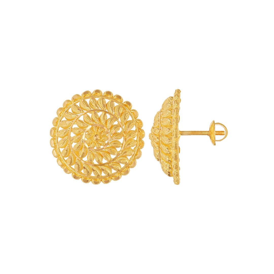 Endearing Earrings in 22K Gold