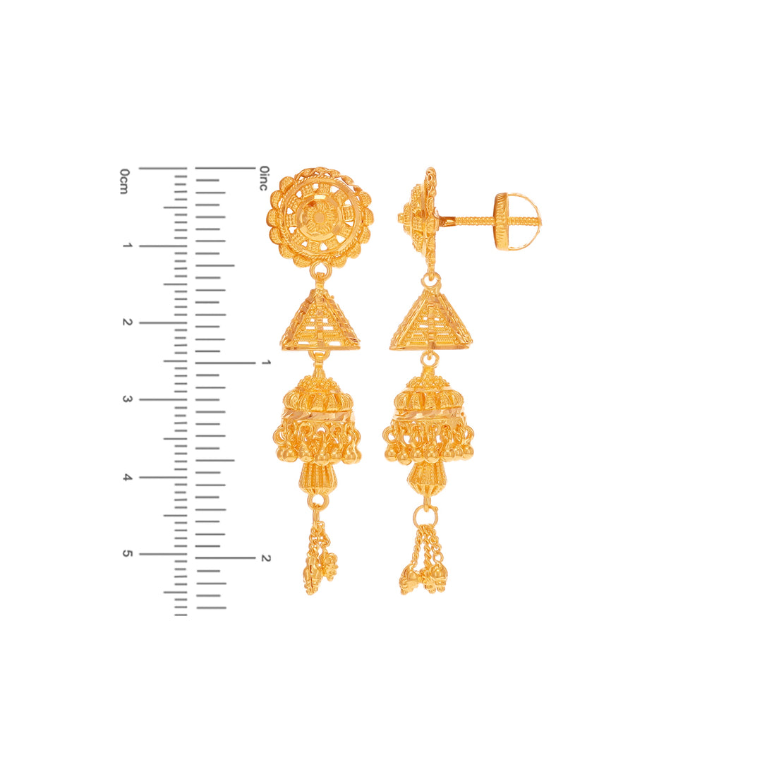 Mesmerizing Jhumkha in 22K Gold