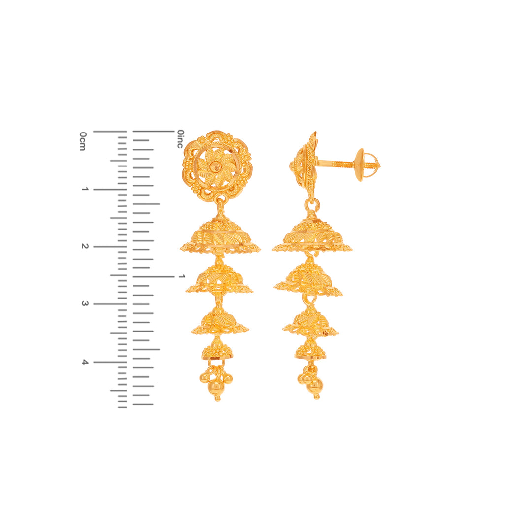 Ravishing Jhumkha in 22K Gold